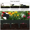 thumbnail image 7 of FRTDNE 4.5 in x 10.7 in Black Plastic Garden Border Edging, 20 Count, 7 of 7