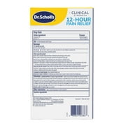 (4 pack) Dr. Scholl's Clinical Strength 12-Hour Hydrogel Pain Relief Patches, 10 Count