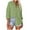 Green, variant on HAiming Women's Casual Long Sleeve Shirt Solid Color Lapel Collar Button down Cardigan Tops Plus Size Loose Blouse