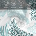 thumbnail image 5 of Teal Green Coastal Turtle Cloth Napkins, Ocean Coral Nautical Washable and Reusable Dinner Napkins Set of 6, Table Napkin for Kitchen Party Birthday Wedding Hotel Housewarming 20"x20", 5 of 8