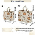 thumbnail image 2 of FORMRS Womens Corduroy Tote Bag Crossbody Shoulder Handbag with Pocket, Fall Pumpkin Pattern, 2 of 7