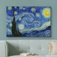 thumbnail image 2 of HFDF Starry Night by Vincent Van Gogh Canvas Art Wall Art Black 24x20inch Framed, 2 of 5