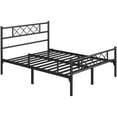 thumbnail image 3 of Yaheetech  Full Size Metal Platform Bed Frame with Headboard and Footboard, Black, 3 of 9