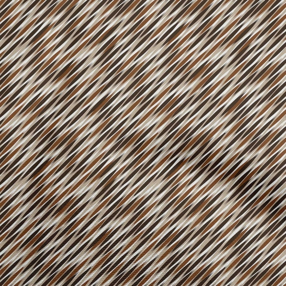 oneOone Velvet Brown Fabric Abstracts Dress Material Fabric Print Fabric By The Yard 58 Inch Wide