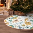 thumbnail image 5 of Rateoe Scandinavian Africa Pattern Christmas Tree Skirt with Ties, Christmas Tree Decorations, Farmhouse Christmas Decor Xmas Holiday Decorations-48", 5 of 6