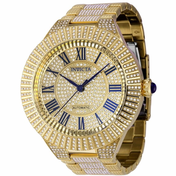 Invicta 36867 Men's Specialty Automatic Gold Tone Pave Dial Watch