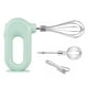 thumbnail image 1 of Batidor de crema de huevo eléctrico, batidor de crema de cocina automático ajustable de mano, batidora de mantequilla, agitador, herramientas Herramientas y accesorios para hornear verde 2 varillas Inteprter HA007445-04B, 1 of 6