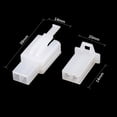 thumbnail image 3 of Unique Bargains 4 Sets 2.8mm 2 Pin Electrical Wire Connector Male Female Terminal Housing for Car, 3 of 5