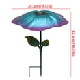 thumbnail image 3 of SLYNSHome Metal Plant Umbrellas for Outdoor Blue Small Plants Shade Cover Metal Garden Shade Disk Outdoor Garden Umbrella for Potted Decor, 3 of 7