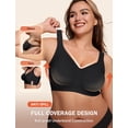 thumbnail image 3 of Bra LetsJoli Supportive Wireless Push Up, cobertura total, color negro, 3 of 6