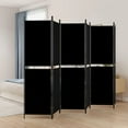 thumbnail image 1 of vidaXL 6-Panel Room Divider Black 300x180 cm Fabric, 1 of 5