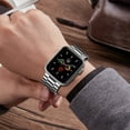 thumbnail image 6 of LGSY Metal Bands Compatible with Apple Watch Band 38mm 40mm Women Men Stainless Steel Strap for iWatch Series 6 5 4 3 2 1 SE Silver, 6 of 8