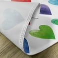thumbnail image 5 of Ambesonne Valentine Place Mats Set of 4, Rainbow Colors Hearts, Standard Size, Multicolor, 5 of 6