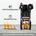 Auto Cup Sealing Machine 500650 Cups/H 90/95mm Commercial Electric Cup