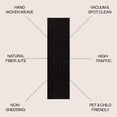 thumbnail image 3 of JONATHAN Y NATURAL FIBER 2 x 8 Runner Rug, Pata Hand Woven Chunky Jute - Black, NRF102E-28, 3 of 8