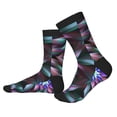 thumbnail image 2 of KLL Colored Abstract Print Cool Socks Men's Women's Crew Socks Funny Crazy Novelty Stockings, 2 of 7