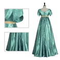 thumbnail image 2 of Women’s 19th Century Satin Ball Gown Victorian Regency Empire Waist Dress, 2 of 3