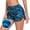 Blue Leaf, variant on Women's High Waisted Swim Shorts Sky Blue Swimsuit Bottoms Board Shorts for Women