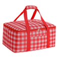 thumbnail image 4 of Bolsa térmica grande, bolsa de Picnic aislada, bolsa de mano, contenedor portátil para entrega de alimentos, bolsa de almuerzo para viaje, Camping, , Rojo, 4 of 8
