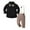 Black, variant on Zshosam Baby Wedding Outfit Boy Baby Boy Clothes Suit Newborn Infant Gentleman Outfits, Formal Dress Shirt+ Bowtie+ Suspender Pants Wedding Party Set Size 4T 5T,(Black 4-5 Years)