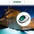 thumbnail image 3 of Unique Bargains Universal Interior Boat Navigation Lights, LED Boat Lights Bow and Stern for Pontoon Boat Bass Boat, ABS Metal, Red Green White Shell, 1 Set, 3 of 7