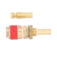 thumbnail image 3 of Quick Coupling Kit, Brass,MIG TIG Torch Adapter Torch Hose Adapter and Rubber Torch Tube Adapter Easy to Install High Hardness for MIG TIG Welding Red, 3 of 7