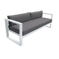 thumbnail image 3 of Aelani Outdoor 4 piece Set in White Finish and Charcoal Cushions, 3 of 7