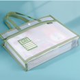 thumbnail image 3 of Portable  Waterproof Multifunction Large-capacity Tutorial Bag Document Holder Tote School Bag Tote Bag BLUE, 3 of 8