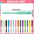 thumbnail image 3 of Silicone Jar Spatulas, Mini Silicon Scraper Tool, Jar Scraper with Handle Heat Resistant, Spreader Spatula with Hanging Hole, Jam Spreader for Scraping Kitchen Baking Mixing Cake Butter, Light Green, 3 of 5