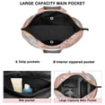 thumbnail image 3 of Orange Boho Plant Pattern Travel Tote Bags for Women Carry On,Large Weekender Bags for Women Travel,Multi Functional Duffle Bag for Work,Shopping,Sports, 3 of 5