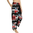 thumbnail image 2 of Naloa Fire and Rescue Truck Print Women’s Ultra-Soft Comfy Pajama Lounge Pants with Pockets & Drawstring, 2 of 8