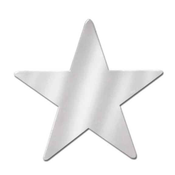 Beistle 55837-S 72-Piece Foil Star Cutouts, 5-Inch