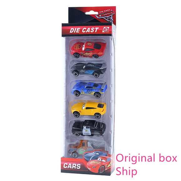 Disney Pixar Car 3 6/7pcs Set Lightning McQueen Jackson Storm Mack Uncle Truck 1:55 Dietcast Metal Car Model Children‘s Toy Gift