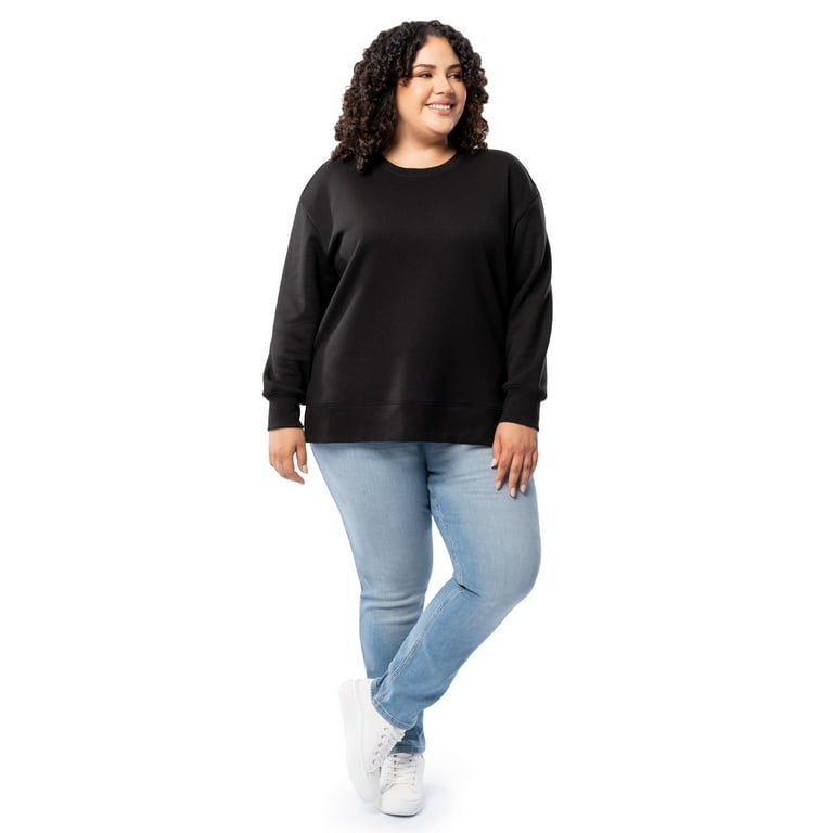 Terra Sky Women s Plus Size Fleece Sweatshirt Available in 1 2 and 3 Packs Size 0X 4X