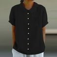 thumbnail image 2 of Casual Women's Shirts Button Down With Pocket Versatile And Stylish For Spring And Summer Perfect For Everyday Wear, 2 of 5