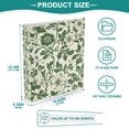 thumbnail image 3 of FORMRS 3 Ring Binder with Pockets 1.5" D-Rings Clip Board 200 Sheets Capacity, Green Floral, 3 of 8