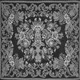 thumbnail image 1 of Ahgly Company Indoor Square Medallion Gray French Area Rugs, 4' Square, 1 of 1