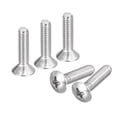 thumbnail image 1 of Unique Bargains Vis de Machine à Tête Ovale M4x16mm, Lot de 100 Vis à Tête Fraisée Légèrement Relevée en Acier Inoxydable 304, 1 of 5