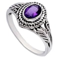 thumbnail image 4 of Natural African Amethyst 925 Sterling Silver Ring s.8 Jewelry DGR1131_D_8 R-1044, 4 of 6