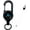 Black, variant on Retractable Keychain Heavy Duty, Multitool Carabiner Badge Holder, Retractable Keychain Clip Id Holder, Upgraded 58cm Stainless Steel Cord, Suitable for Men and Women White