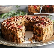 Jane Parker Fruitcake Classic Light Fruit Cake 5 Pound (80 Ounce) Ring in a Collectible Holiday Tin