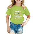 thumbnail image 1 of Icvfdpl T-Shirts Filles Rentrée Scolaire, Imprimé Enfants Col Rond Manches Courtes T-Shirt Haut Confortable Quotidien 3-4 Ans, 1 of 4