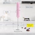thumbnail image 3 of Milk Frother New England Stories - Potente dispositivo portátil, color rosa, 3 of 7