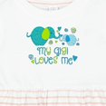 thumbnail image 4 of Inktastic My Gigi Loves Me Cute Elephants Girls Baby Dress, 4 of 5
