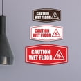 thumbnail image 4 of Signs ByLITA Fancy Caution Wet Floor Durable ABS Plastic Laser Engraved Easy Installation Elegant Design Sign (Navy Blue / White) - Medium, 4 of 6