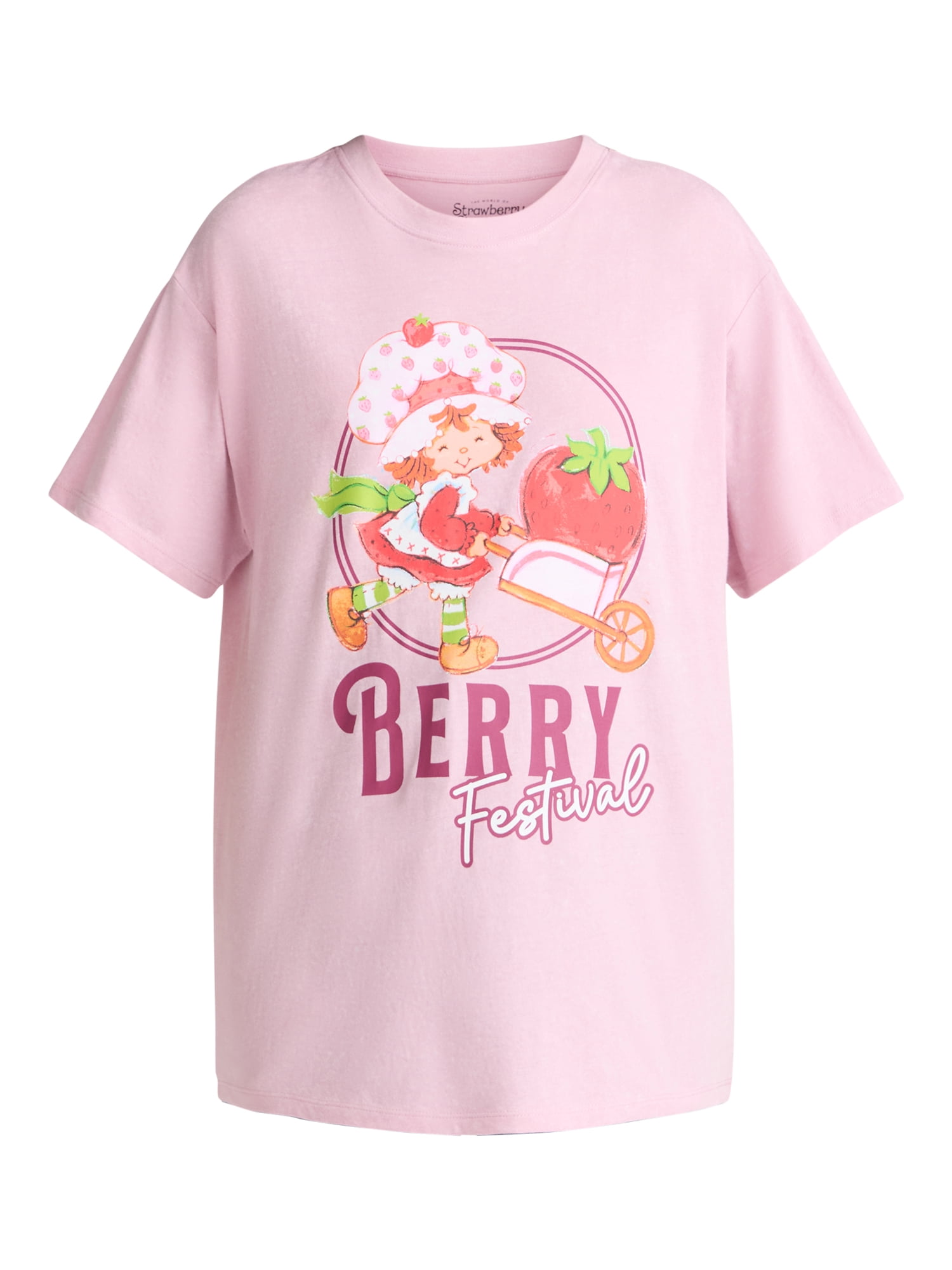 Strawberry Shortcake Women's Graphic Tee with Short Sleeves, Sizes XXS-XXL