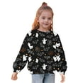 thumbnail image 5 of Mikilon Halloween Girls Tops Size 1-12 Kids Round Neck Long Sleeve Shirts Solid Color Graphic Casual Tops Fall and Winter Printed Cute Tops, 5 of 8