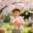thumbnail image 4 of DefiDgd 18x18inch Happy Easter Egg Carrot Painted Decorative Throw Pillow Covers,Spring Farmhouse Porch Sofa Bed Outdoor Home Decor(Double Side), 4 of 7