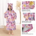 thumbnail image 4 of joogoo Wearable Blanket Hoodie for Sparkling Butterfly Flannel Sherpa Pocket 3-14 YR S, 4 of 7