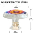 thumbnail image 4 of imobaby 4 Pcs Plastic Round Cabinet Knob Home Decor - Colored Tie Dye, 4 of 7